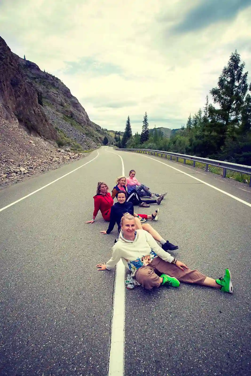 Дорога в горы Алтая