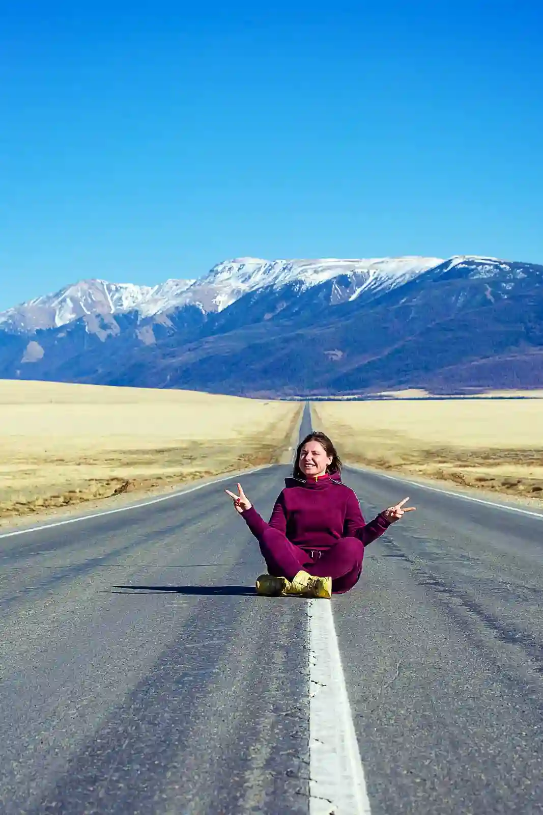 Дорога в горы Алтая